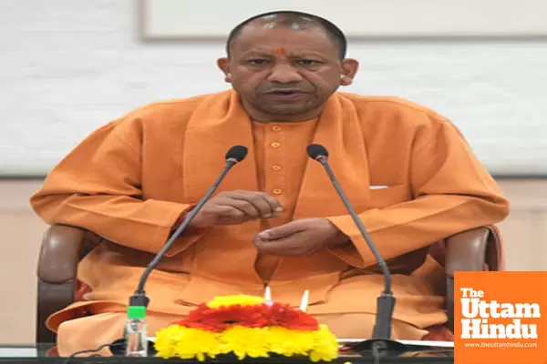 Lucknow: Uttar Pradesh Chief Minister Yogi Adityanath addresses a press conference