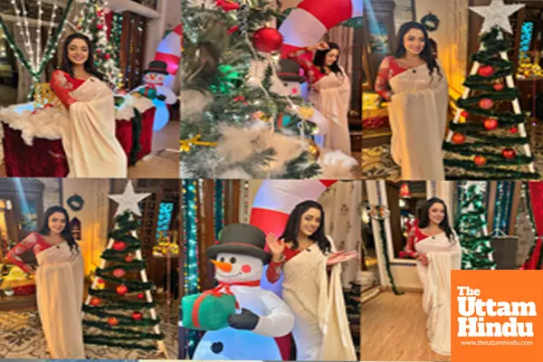 Rupali Ganguly is serving major Christmas vibes in desi avatar