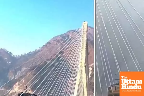 Railways completes trial run on J&Ks cable-stayed Anji Khad Bridge