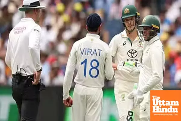 Virat Kohlis Heated Clash with Australian Batsman Shocks Fans, Gets Penalized – Watch the VIDEO