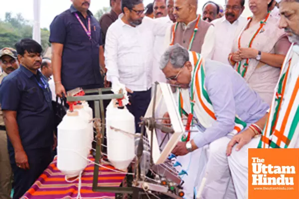 Belagavi: Karnataka Chief Minister Siddaramaiah at the inauguration of the Mahatma Gandhi Museum