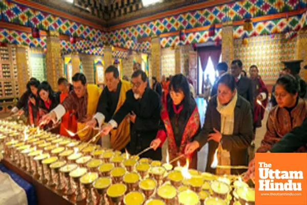 Thimphu: A special prayer ceremony is held at the Kuenrey of Tashichhodzong to pay tribute to former PM Manmohan Singh