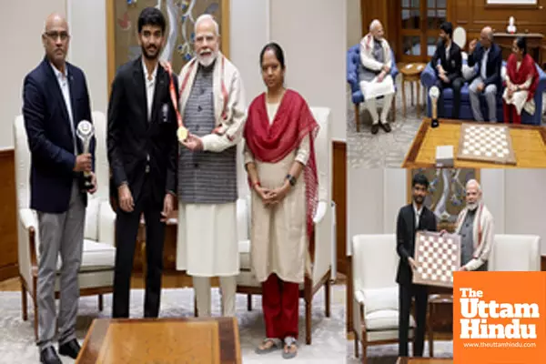 PM Modi meets World Chess Champion D. Gukesh, calls him Indias pride