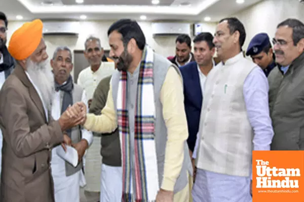 Chandigarh: Haryana Chief Minister Nayab Singh Saini holds a meeting with the leaders of various farmer organizations