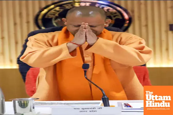 Prayagraj: Uttar Pradesh Chief Minister Yogi Adityanath chairs a meeting with officials to review the preparations for the Maha Kumbh Mela 2025