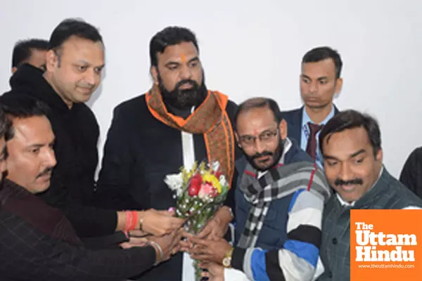 Patna: Bihar Deputy CM Samrat Choudhary receives New Year greetings at his residence