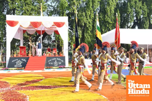 Mumbai: Maharashtra Governor C. P. Radhakrishnan attends the Maharashtra Police Raising Day function