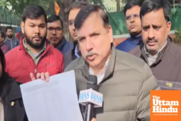 AAPs Sanjay Singh accuses BJP of voter list tampering ahead of Delhi Assembly polls