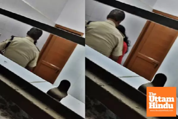 Scandalous CCTV: Deputy SP Caught with Woman in Office Washroom