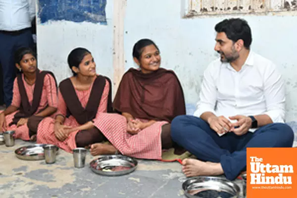 Vijayawada: Andhra Pradesh Minister Nara Lokesh launched the Dokka Seethamma Midday Meal Scheme for students