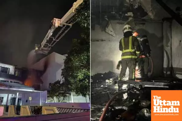 35 evacuated after fire breaks out in Singapore