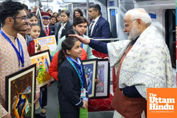 Ghaziabad: PM Modi takes a ride on Namo Bharat train from Sahibabad RRTS Station to New Ashok Nagar RRTS Station