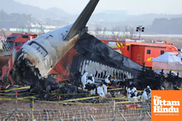 Two engines of crashed Jeju Air jet moved to hangar for investigation