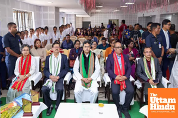 Agartala: Tripura Chief Minister Manik Saha inaugurates a new IT lab and attends the lamp lighting and oath-taking ceremony of the second batch of B.Sc Nursing students