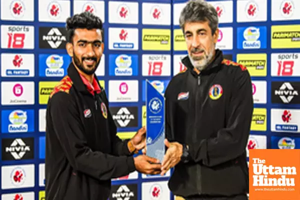 ISL 2024-25: East Bengal midfielder P.V. Vishnu named Emerging Player of the Month