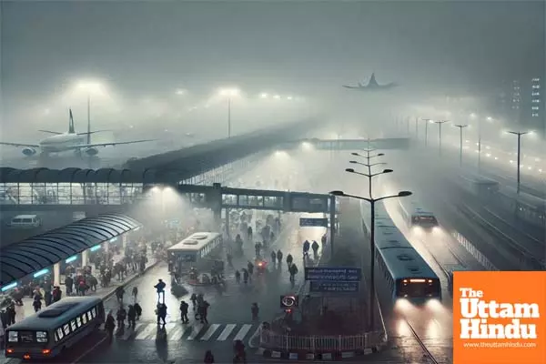 Delhi engulfed in dense fog; flights, trains experience continued delays