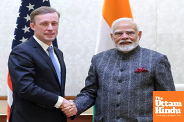 New Delhi: Prime Minister Narendra Modi meets with U.S. National Security Advisor Jake Sullivan