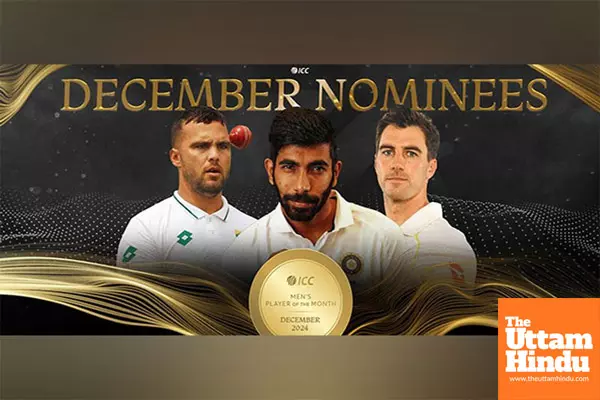 Cummins, Bumrah, Paterson nominated for Mens Player of December