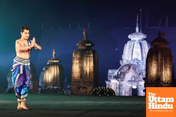 Bhubaneswar: An artist performs a traditional Odissi dance during the inauguration of the Mukteswar Dance Festival