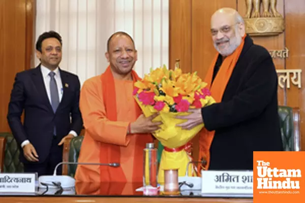 New Delhi: Union Home Minister Amit Shah and Uttar Pradesh CM Yogi Adityanath chair a review meeting on the implementation of three new criminal laws in Uttar Pradesh