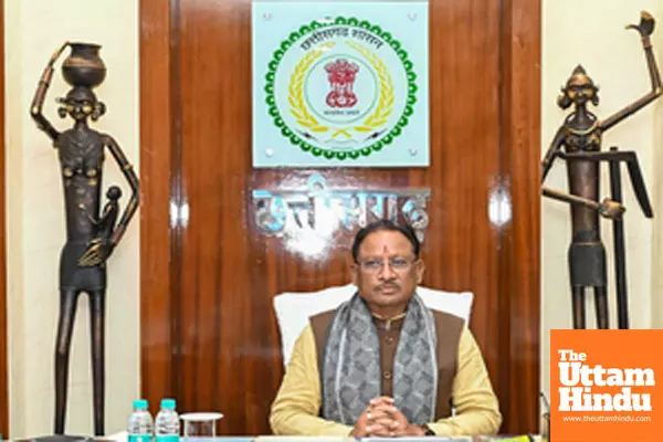 Raipur: Chhattisgarh Chief Minister Vishnu Deo Sai chairs a meeting