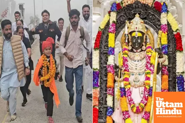 6-Year-Old Mohabbat Completes 1,100 Km Walk from Punjab to Ayodhya for Shri Ram Lallas Darshan