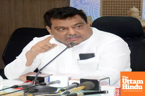 Bengaluru: MB Patil, Minister of Large and Medium Scale Industries, addresses a press conference