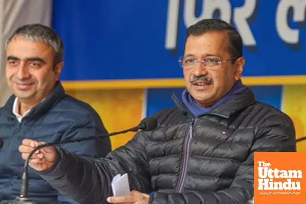 New Delhi: AAP National Convener Arvind Kejriwal addresses a press conference