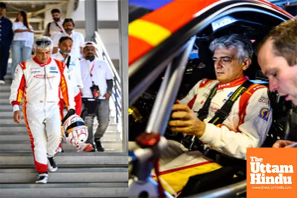 Ajith practices driver change drills; All set for 24H Dubai 2025