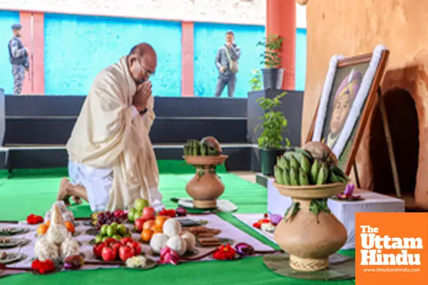 Langthabal: Chief Minister N. Biren Singh attends the event marking the death anniversary of Maharaja Gambhir Singh