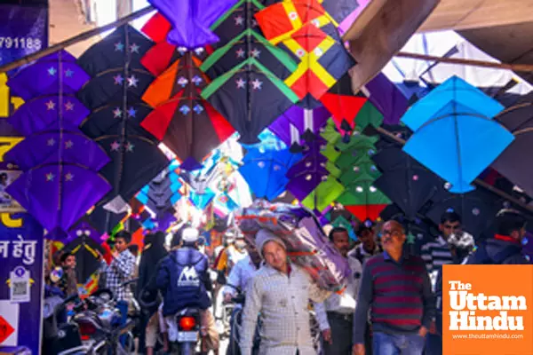 Jaipur: People shop for kites ahead of the Makar Sankranti festival