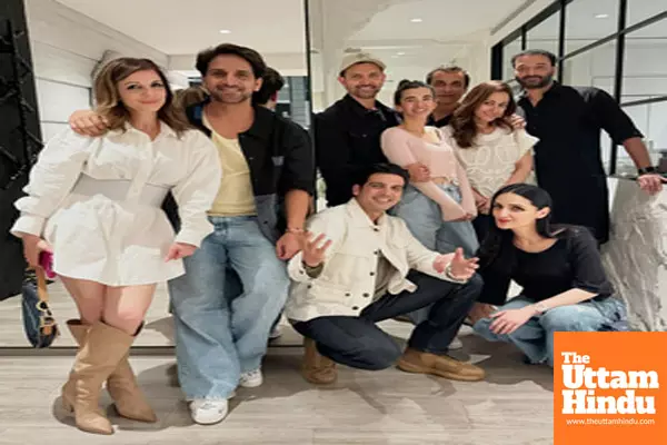 Hrithik Roshan celebrates 51st b’day with ex-wife Sussanne Khan, ladylove Saba