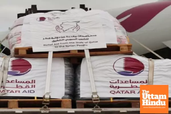 Qatar sends 31 tonnes of food aid to Syria