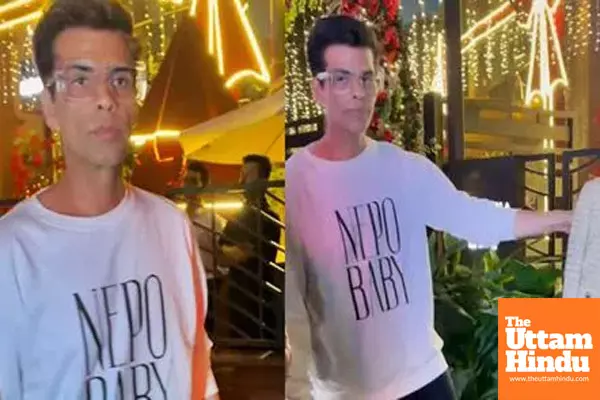 Karan Johar grabs eyeballs on meal outing with his ‘Nepo baby’ T-shirt