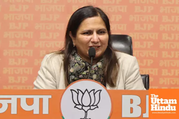 New Delhi: West Delhi BJP candidate Kamaljeet Sehrawat addresses a press conference