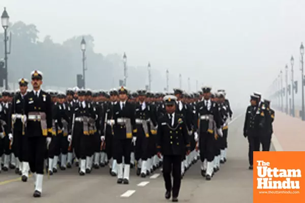 New Delhi: Rehearsal for the Republic Day Parade 2025