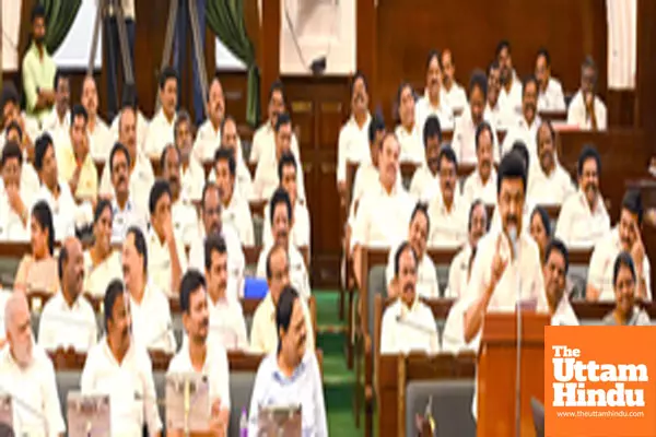 Chennai: Tamil Nadu Chief Minister MK Stalin speaks during the State Legislative Assembly session