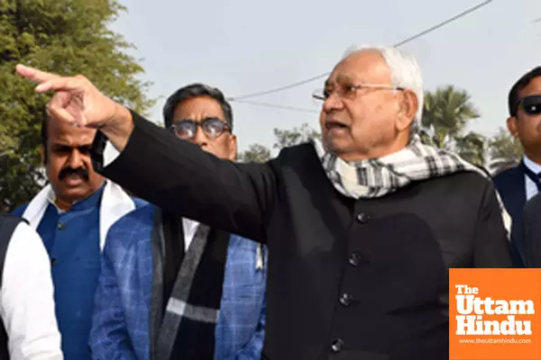 Darbhanga: Bihar Chief Minister Nitish Kumar interacts with people during the Pragati Yatra