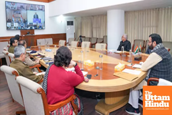 Chandigarh: Haryana CM Nayab Singh Saini attends Regional Conference via Video conferencing