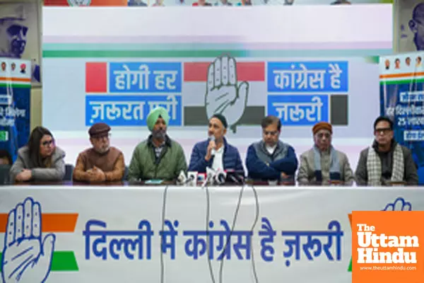 New Delhi: Congress in-charge Qazi Nizamuddin addresses a press conference