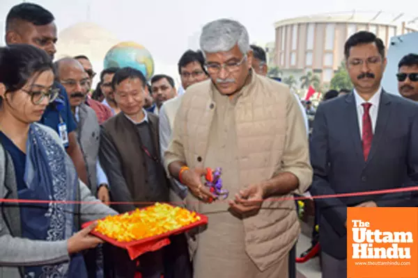 Kolkata: Union Minister for Culture and Tourism Gajendra Singh Shekhawat inaugurates a gallery on Climate Change