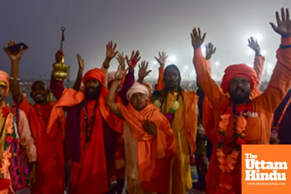 Prayagraj: Sadhus (Holy Men) at the Triveni Sangam