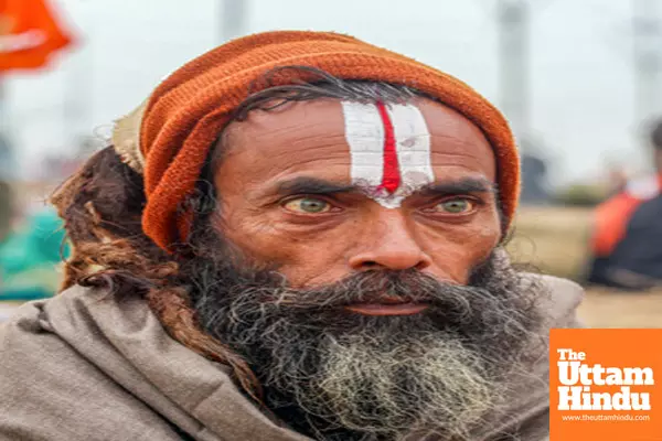 Prayagraj: A Sadhu (Holy Man) at the Triveni Sangam,