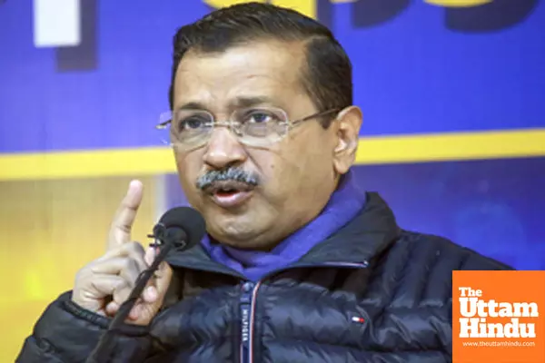 New Delhi: Aam Aadmi Party National Convener Arvind Kejriwal addresses a press conference