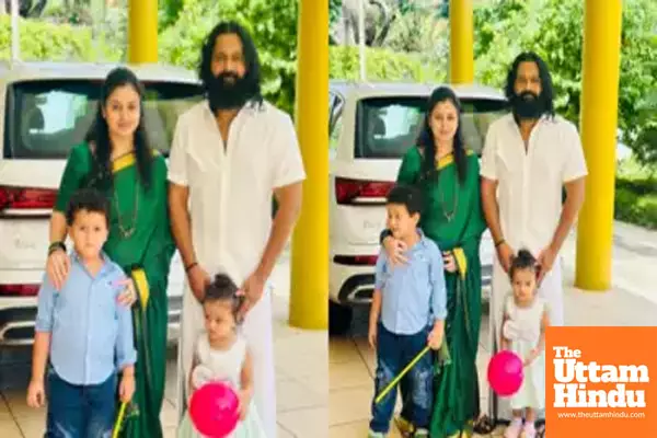 Rishab Shetty celebrates Makar Sankranti with family, shares pictures in traditional attires