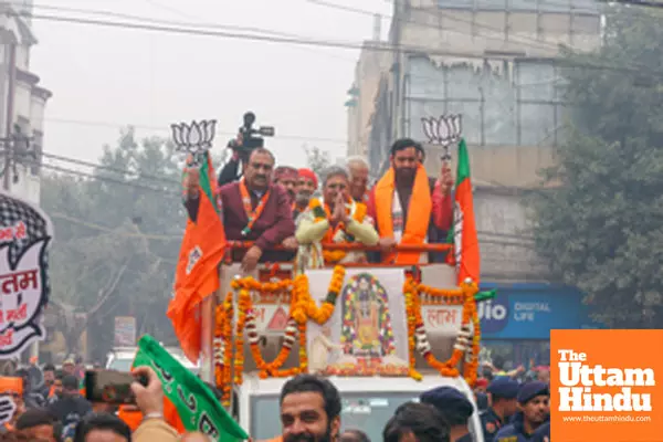 New Delhi: Dushyant Kumar Gautam Files Nomination for Karol Bagh