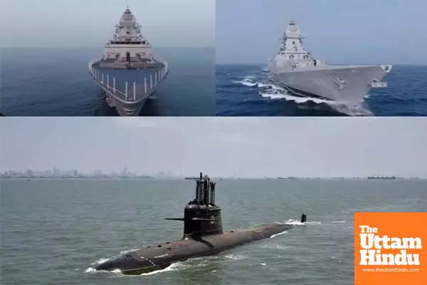 PM Modi Unveils 3 Naval Giants: INS Surat, Nilgiri, Vaghsheer Mark Historic Leap for India’s Naval Power