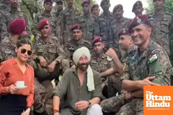 Sunny Deol spends day with jawans, salutes their courage, sacrifice and unwavering dedication