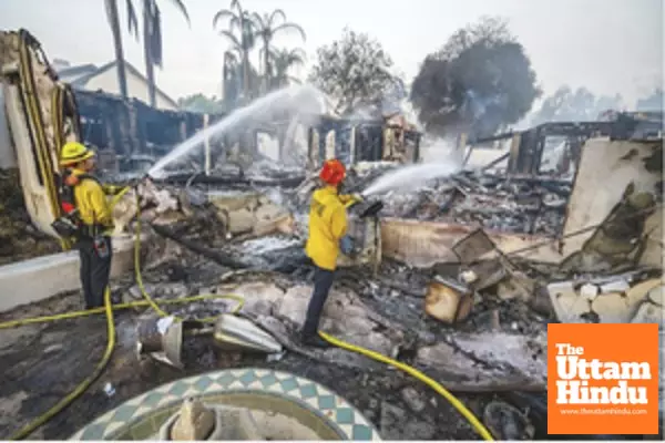 Firefighters continue battling LA wildfires amid dangerous weather warning