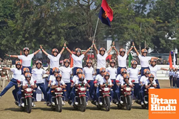 Agartala: Tripura Police Week Parade at the A.D. Nagar Police Lines stadium